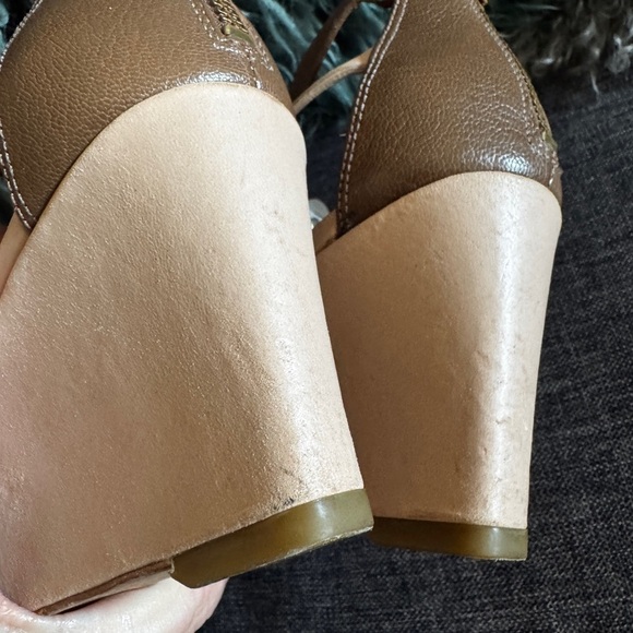 Marc by Marc Jacobs Leather Strappy Wedge Sandals Size 37.5 EU / 7 US - Picture 8 of 12